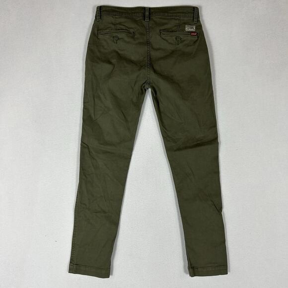Levi's XX Chino Pants Men's Size 30x30 Green Slim Taper Khaki Casual Mid Rise - Picture 10 of 16